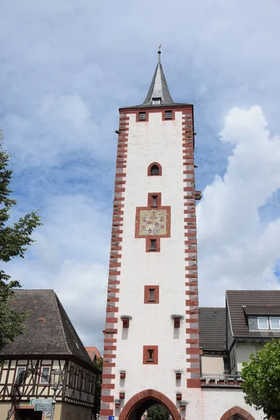 Oberer Torturm Karlstadt Germany — стокове фото
