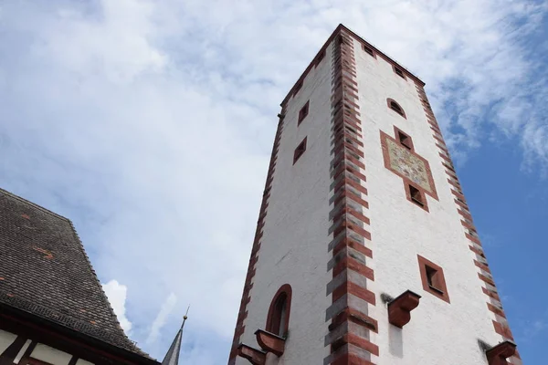 Oberer Torturm Karlstadt Tyskland — Stockfoto