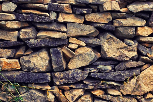 Parte Uma Parede Pedra Para Fundo Textura Provence França — Fotografia de Stock