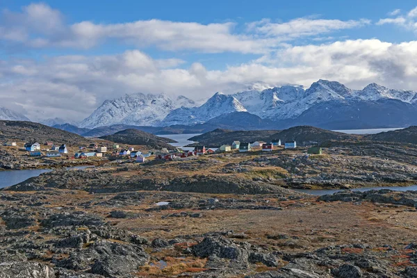 Remote Fiske Byn Itilleq Grönland Arktis Hösten — Stockfoto