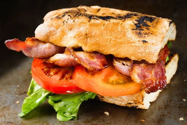 Close Rustic Blt Sandwich — Stock Photo, Image