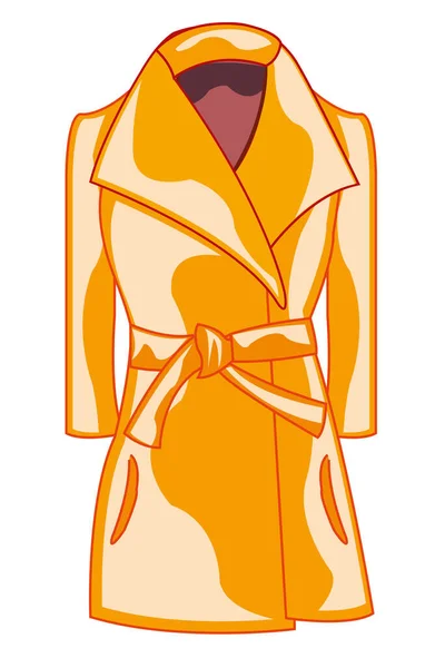 Ilustracja Wektorowa Tkaniny Modny Płaszcz Dla Womans — Zdjęcie stockowe