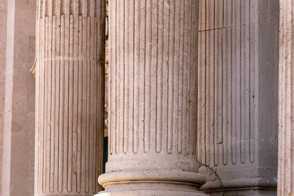 Detail Dari Kolom Doria Yunani Kuno — Stok Foto