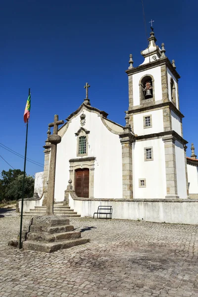 Veduta Della Chiesa Parrocchiale Settecentesca Mesquitela Gouveia Portogallo — Foto Stock