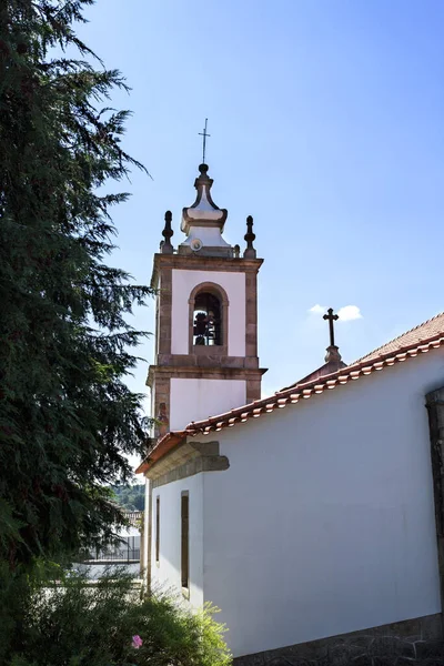 Yüzyılda Parish Kilisesi Içinde Mesquitela Gouveia Portekiz Görünümünü — Stok fotoğraf