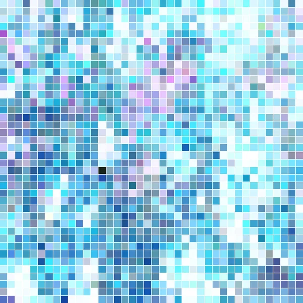 Abstrato Vetor Quadrado Pixel Mosaico Fundo Luz Azul — Fotografia de Stock