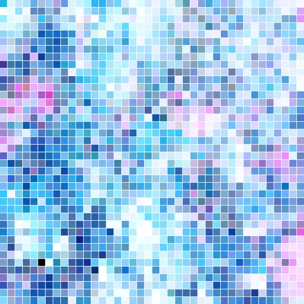 Abstract Vector Square Pixel Mosaic Background Light Blue — Stock Photo, Image