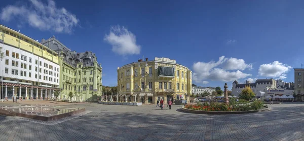 Odessa Ukrayna 2018 Odessa Ukrayna Daki Yunan Meydanı Güneşli Bir — Stok fotoğraf