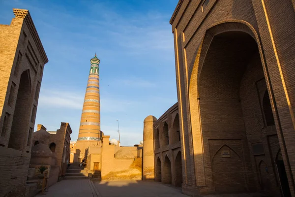 Islam Khoja Minaret Khiva Ouzbékistan — Photo