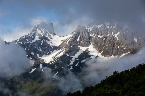Paysage Montagneux Dans Parc National Des Picos Europa Espagne Asturies — Photo