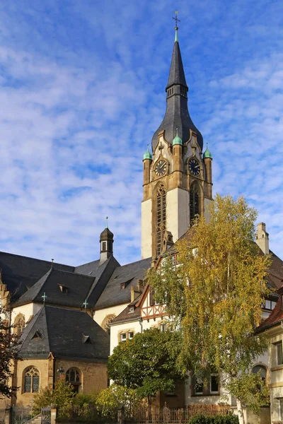 Kyrktorn Fredskyrkan Heidelbergs Handschuhsheim Distrikt — Stockfoto