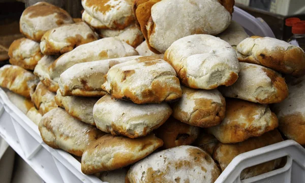 Sandwich Salchichas Rellenas Restaurante Comida Rápida Demente — Foto de Stock