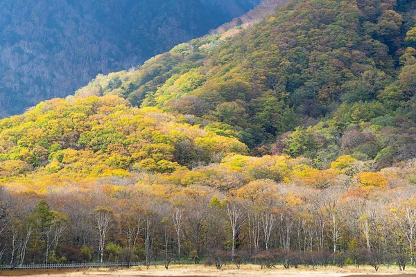 日光山 湖など自然のアトラクションに囲まれた風光明媚な美しさで知られています ハイキングやトレッキングを愛する人のため非常に人気です この写真は秋に撮影されました — ストック写真