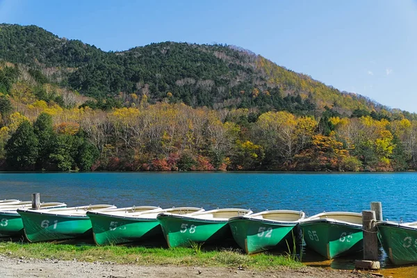 Lago Yunoko Pequeño Lago Situado Justo Norte Del Pantano Senjogahara — Foto de Stock