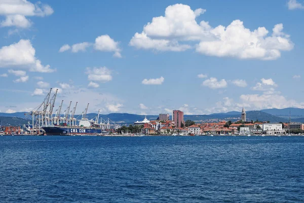 Vue Ville Koper Istrie Slovène Sur Côte Adriatique Avec Port — Photo