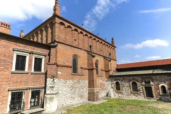 Old Synagogue Szeroka Rua Distrito Judeu Kazimierz Cracóvia Polônia — Fotografia de Stock