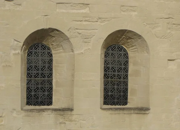 Παράθυρα Της Συλλογικότητας Εκκλησία Της Αγίας Μαργαρίτας Στο Asbeck — Φωτογραφία Αρχείου