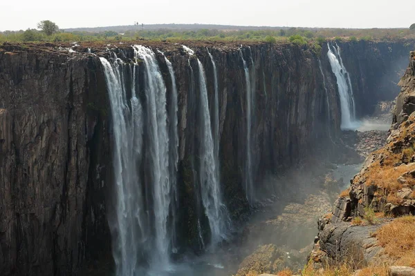 Viktória Vízesés Zambézi Zambia Zimbabwe — Stock Fotó