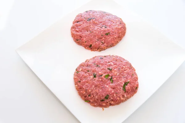 Carne Picada Cozida Espaço Cópia — Fotografia de Stock