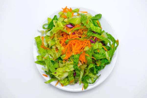 Vue Rapprochée Salade Fraîche Savoureuse — Photo