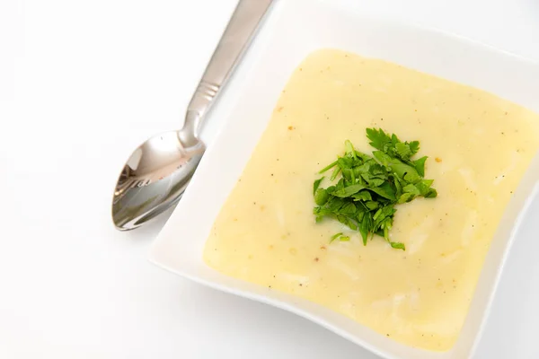 Soup Meat Cheese — Stock Photo, Image