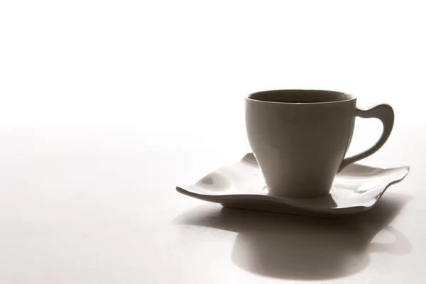 Schwarzer Tee Weißer Tasse — Stockfoto