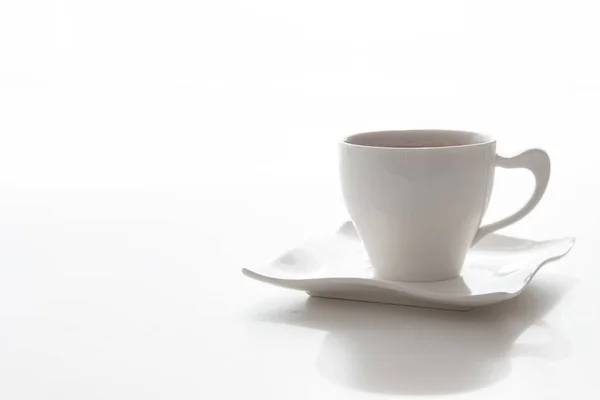 Schwarzer Tee Weißer Tasse — Stockfoto