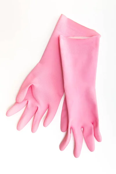 Cleaning Gloves White Background — Stock Photo, Image