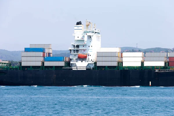 Navio Carga Transporte Marítimo Água — Fotografia de Stock