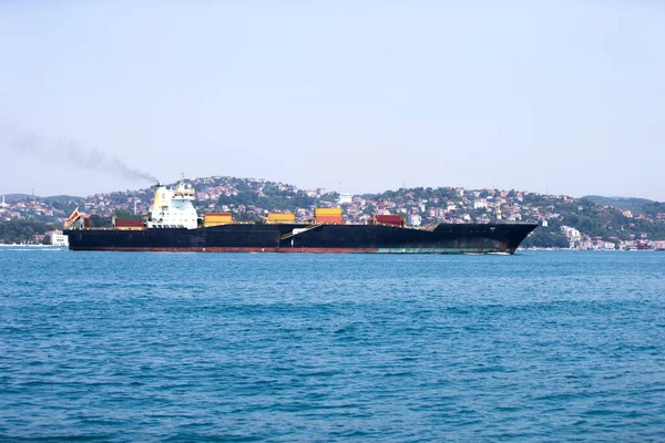 Teherhajó Hajózási Vízi Szállítás — Stock Fotó