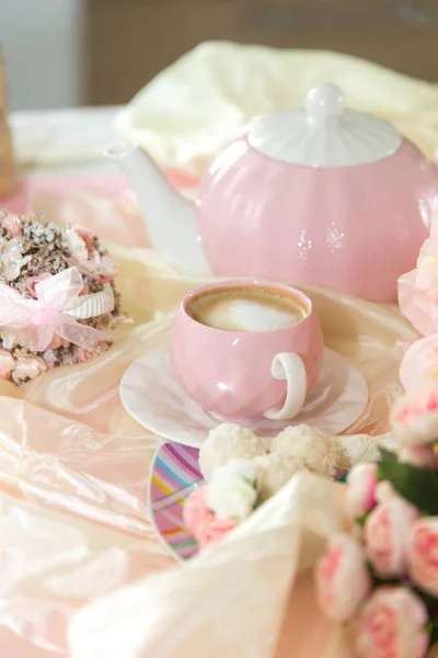 Kaffee Zeit Konzept Frischer Aromatischer Kaffee — Stockfoto