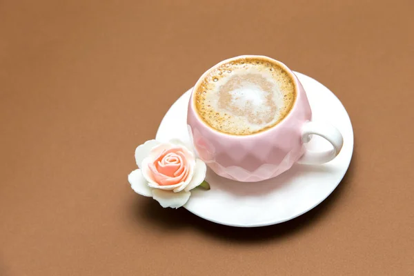 Kaffee Zeit Konzept Frischer Aromatischer Kaffee — Stockfoto