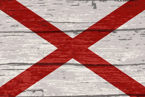 Vlag Van Amerikaanse Staat Alabama — Stockfoto