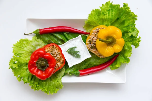 Egészséges Zöldségek Vegetáriánus Ételek — Stock Fotó