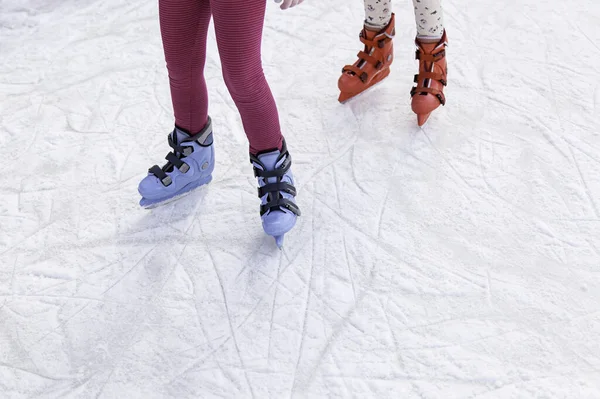 Skridskoåkning Vintersport Detaljer — Stockfoto