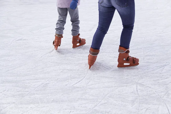 Mensen Schaatsen Wintersport Details — Stockfoto