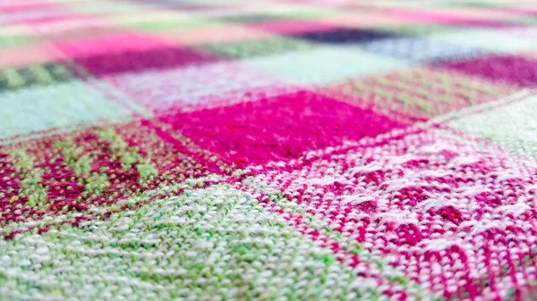 Colorful Cotton Fabric Texture — Stock Photo, Image