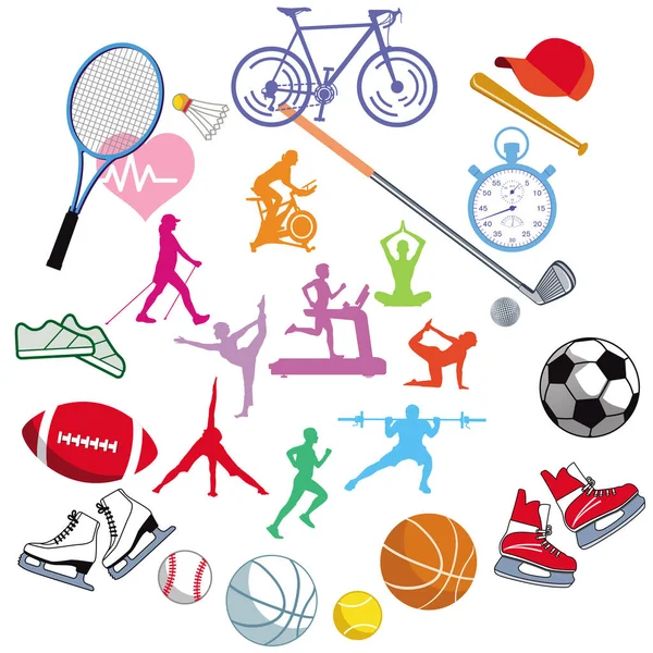 Sport Design Icon Set Vector Illustration — Stock Photo, Image