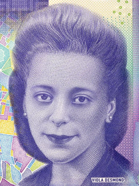 Viola Desmond Portret Kanadyjskich Pieniędzy — Zdjęcie stockowe