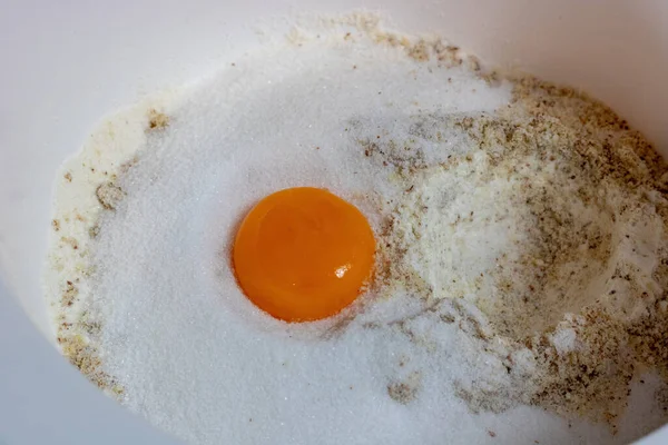 Борошно Яйце Мисці — стокове фото