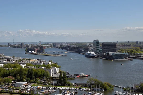Refinería Petróleo Puerto Amsterdam — Foto de Stock