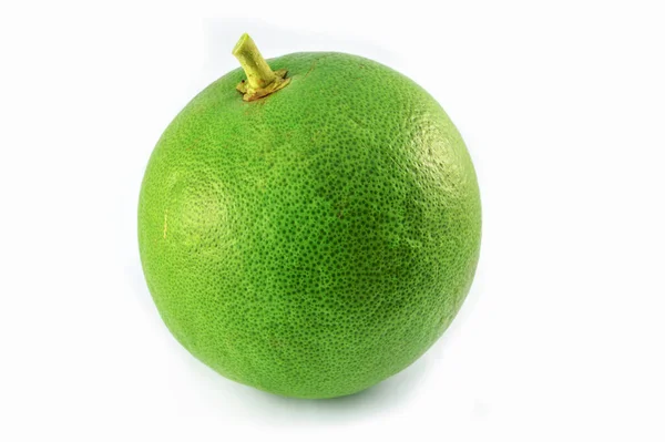 Grüne Grapefruit Isoliert Frische Süße Pomelo Grüne Grapefruit Tropische Früchte — Stockfoto