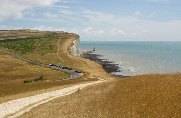 Eastbourne Yakınlarındaki Beachy Head Yol Deniz Feneri Doğu Sussex Ngiltere — Stok fotoğraf