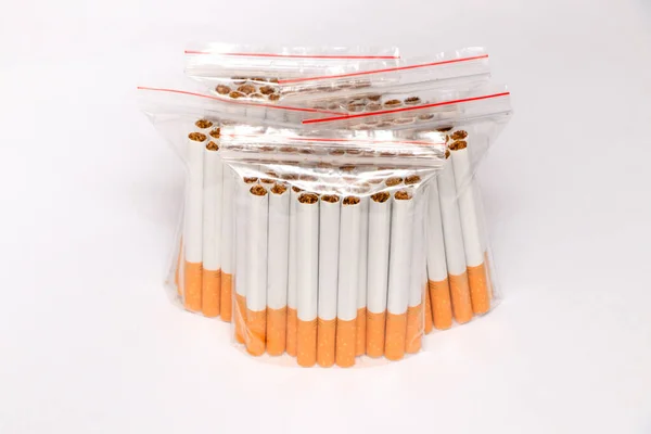 Gesicht Zigaretten Verpackung — Stockfoto