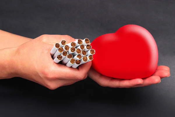 Arrêter Fumer Renforce Cœur — Photo