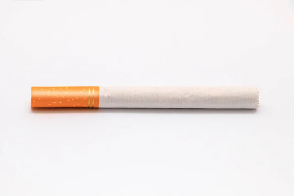 Cigarette Front White Background — Stock Photo, Image