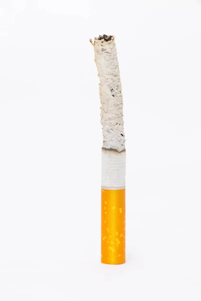 Sigarettenbrandwonden Geïsoleerd Witte Achtergrond — Stockfoto