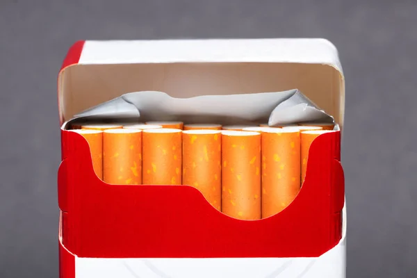 Cigarettes Sticking Out Pack — Stock Photo, Image