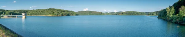 Vue Panoramique Sur Grand Réservoir Eau Rivière Dhuenn Odenthal Allemagne — Photo