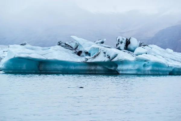 Icebergs Lago Jokulsarlon Cerca Del Glaciar Vatnajokull Islandia — Foto de Stock